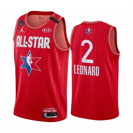 Maglia NBA Los Angeles Clippers Kawhi Leonard 2 2020 All-Star Jordan Brand Rosso Swingman - Uomo